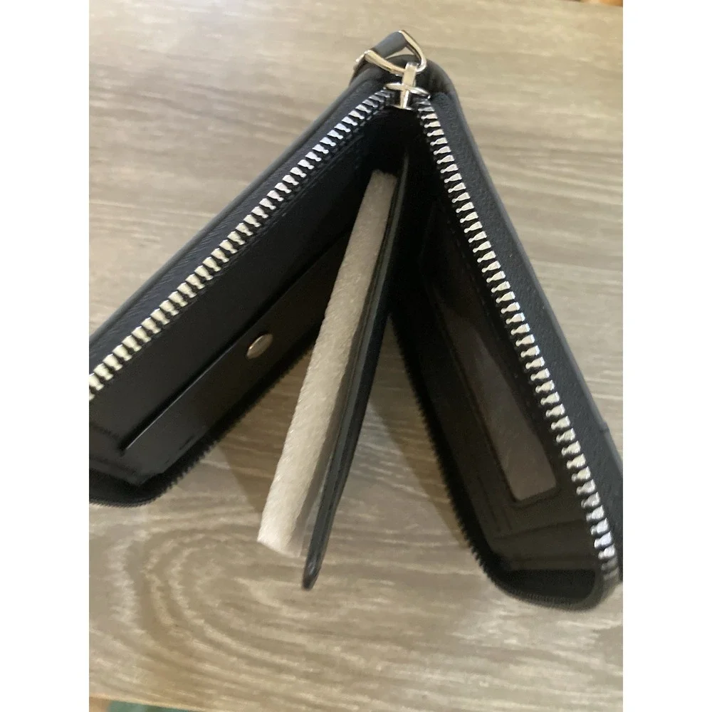 Dizorris Style Leather Men's Wallet Color Blackish Gray